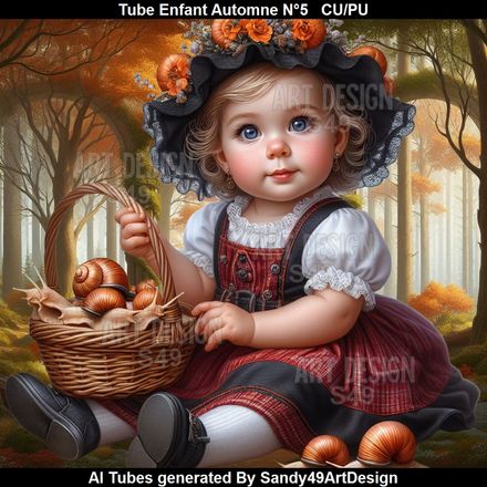 Tube Enfant Automne N°5