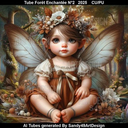 Tube Forêt Enchantée N°2   2025