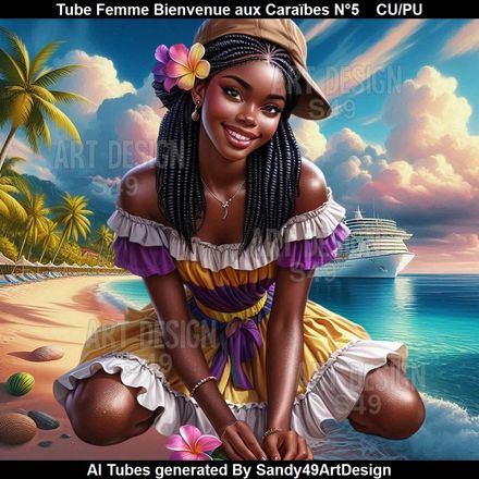 Tube Femme Bienvenue aux Caraïbes N°5