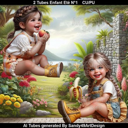 2 Tubes Enfant Eté N°1
