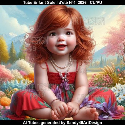 Tube Enfant Soleil d'été N°4  2026