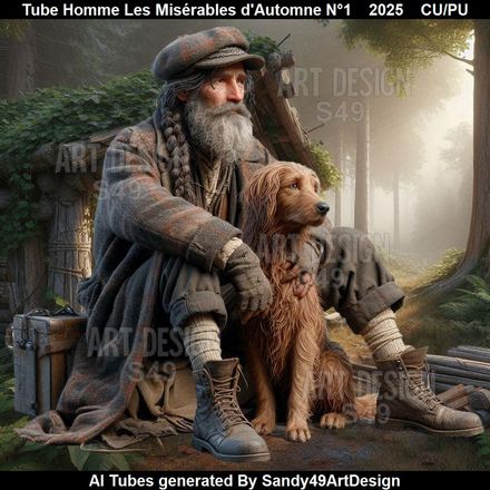 Tube Homme Les Misérables d'Automne N°1   2025