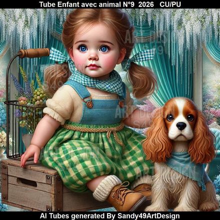 Tube Enfant avec animal N°9 2026