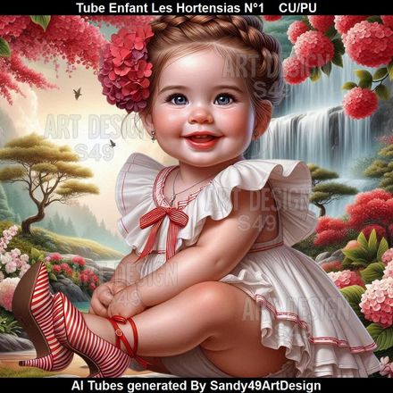 Tube Enfant Les Hortensias N°1