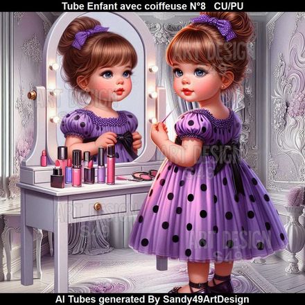 Tube Enfant avec coiffeuse N°8