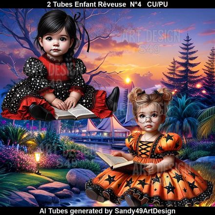 2 Tubes Enfant Rêveuse N°4