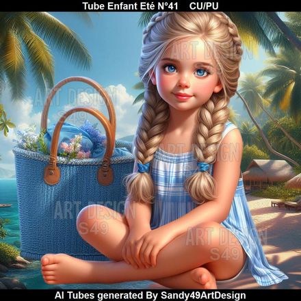 Tube Enfant Eté N°41