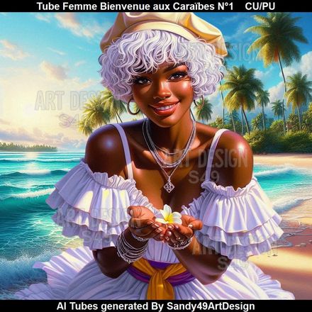 Tube Femme Bienvenue aux Caraïbes N°1