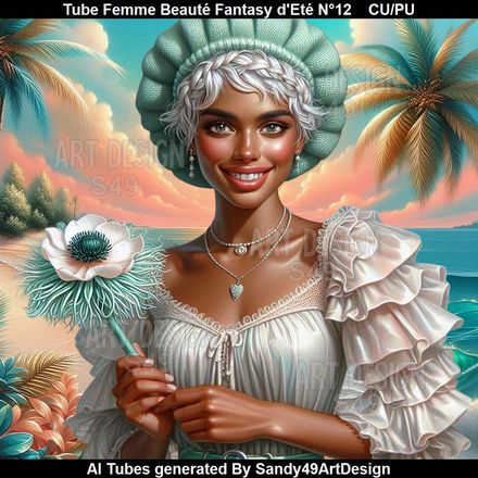 Tube Femme Beauté Fantasy d&#x27;Eté N°12
