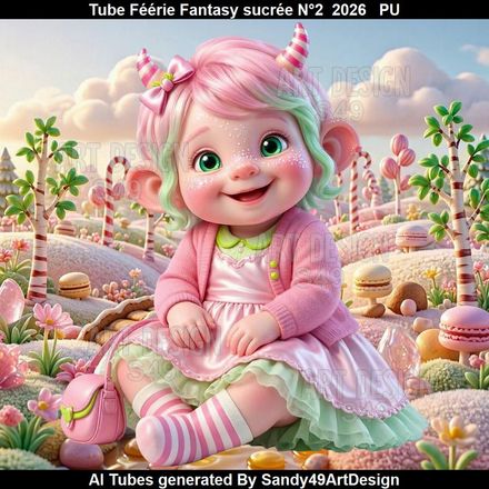 Tube Féérie Fantasy sucrée N°2  2026
