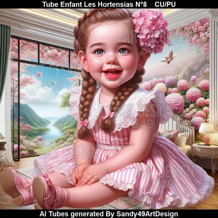 Tube Enfant Les Hortensias N°8