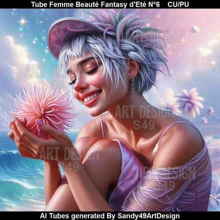 Tube Femme Beauté Fantasy d&#x27;Eté N°6