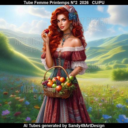Tube Femme Printemps N°2  2026