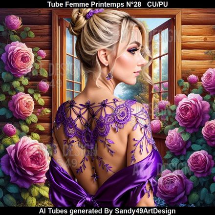 Tube Femme Printemps N°28