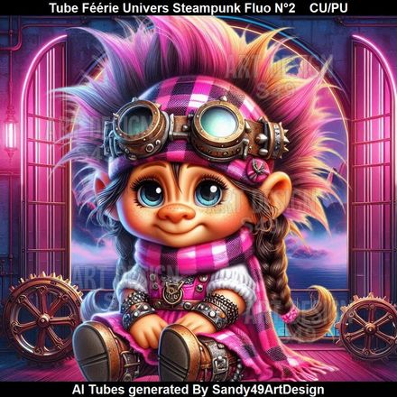 Tube Féérie Univers Steampunk Fluo N°2