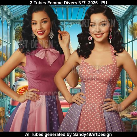 2 Tubes Femme Divers N°7  2026