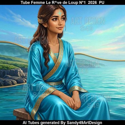 Tube Femme Le Rêve de Loup N°1  2026