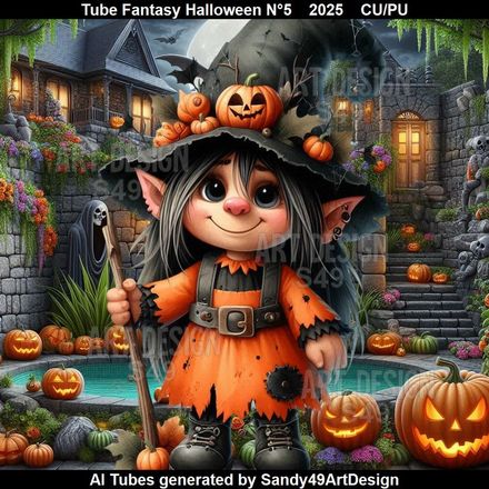Tube Fantasy Halloween N°5    2025