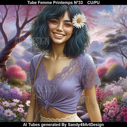 Tube Femme Printemps N°33