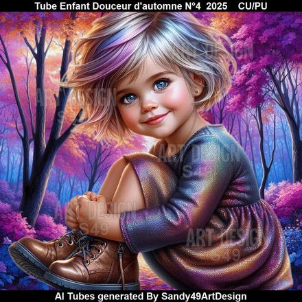 Tube Enfant Douceur d&#x27;automne N°4    2025