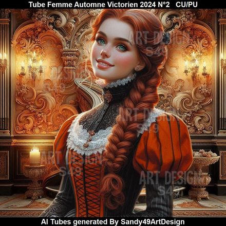 Tube Femme Automne Victorien 2024 N°2