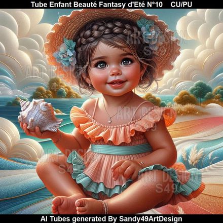 Tube Enfant Beauté fantasy d&#x27;Eté N°10
