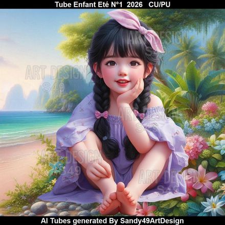 Tube Enfant Eté N°1  2026