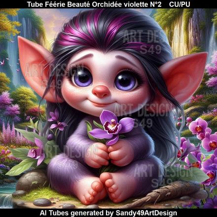 Tube Féérie Beauté Orchidée violette N°2
