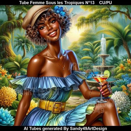 Tube Femme Sous les Tropiques N°13