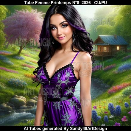 Tube Femme Printemps N°8  2026