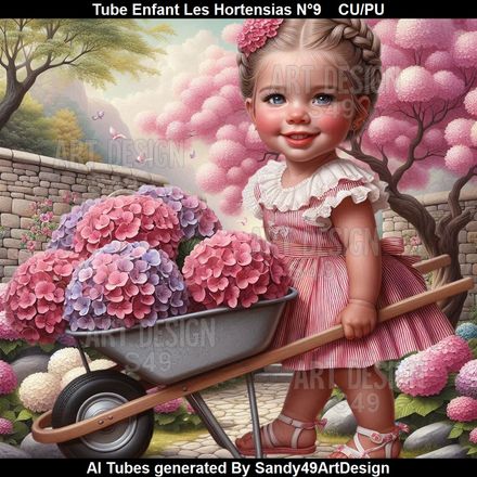 Tube Enfant Les Hortensias N°9