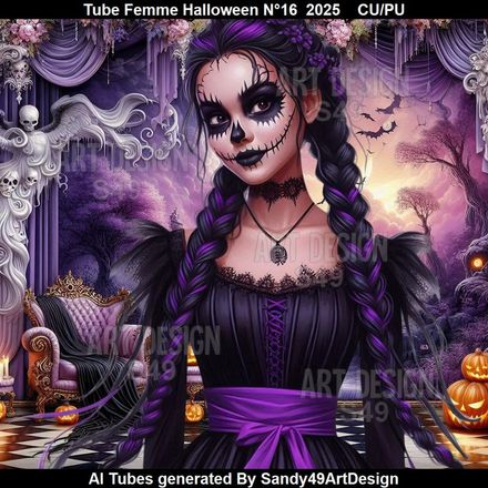 Tube Femme Halloween N°16    2025