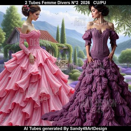 2 Tubes Femme Divers N°2  2026