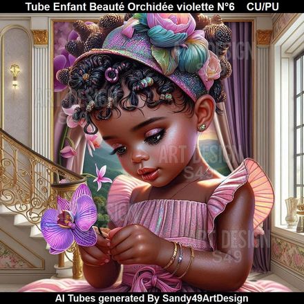 Tube Enfant Beauté Orchidée violette N°6