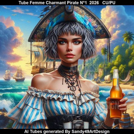 Tube Femme Charmant Pirate N°1  2026