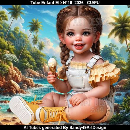 Tube Enfant Eté N°16  2026