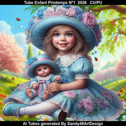 Tube Enfant Printemps N°1  2026