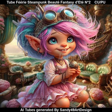 Tube Féérie Steampunk Beauté Fantasy d&#x27;Eté N°2