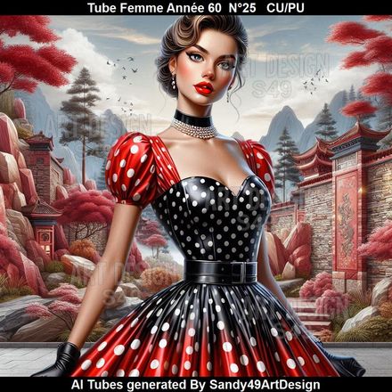 Tube Femme Année 60  N°25