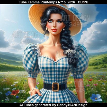 Tube Femme Printemps N°15  2026