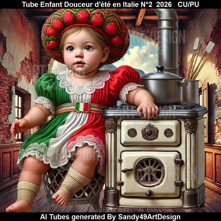 Tube Enfant Douceur d'été en Italie N°2  2026