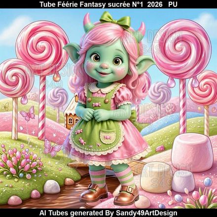 Tube Féérie Fantasy sucrée N°1  2026