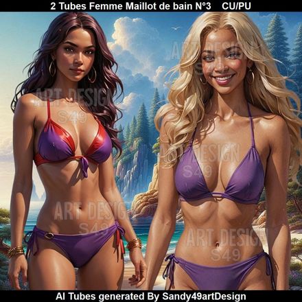 2 Tubes Femme Maillot de bain N°3