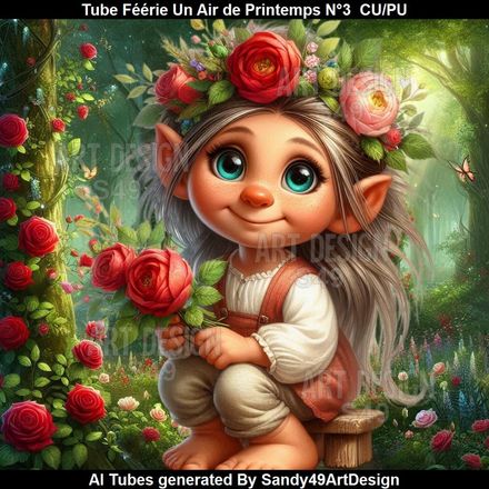 Tube Féérie Un Air de Printemps N°3  2026