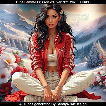 Tube Femme Frisson d'Hiver N°2  2026