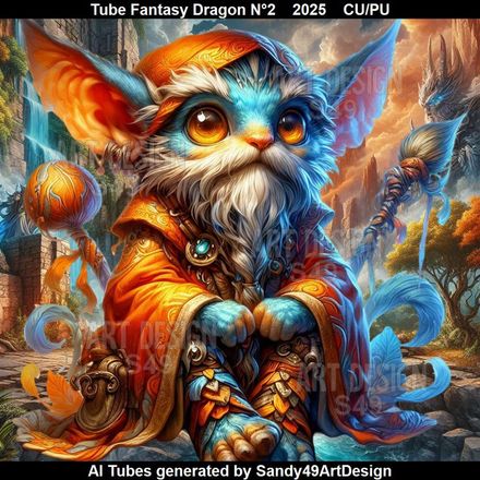 Tube Fantasy Dragon N°2    2025