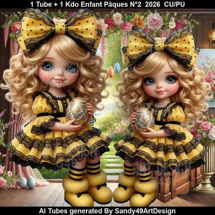 1 Tube + 1 Kdo Enfant Pâques N°2  2026