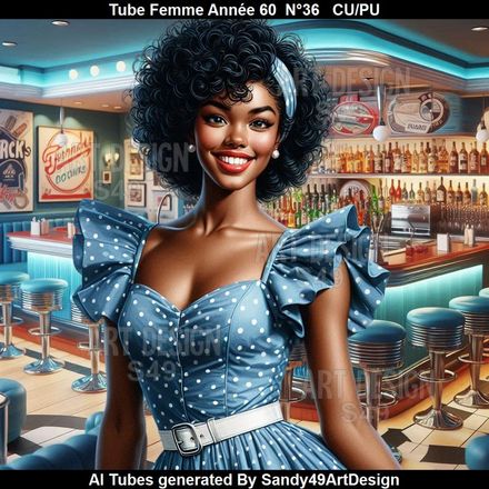 Tube Femme Année 60  N°36   