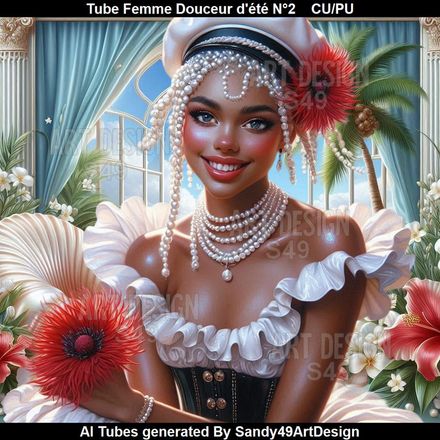 Tube Femme Douceur d&#x27;été N°2