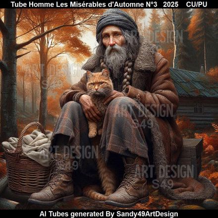 Tube Homme Les Misérables d&#x27;Automne N°3   2025